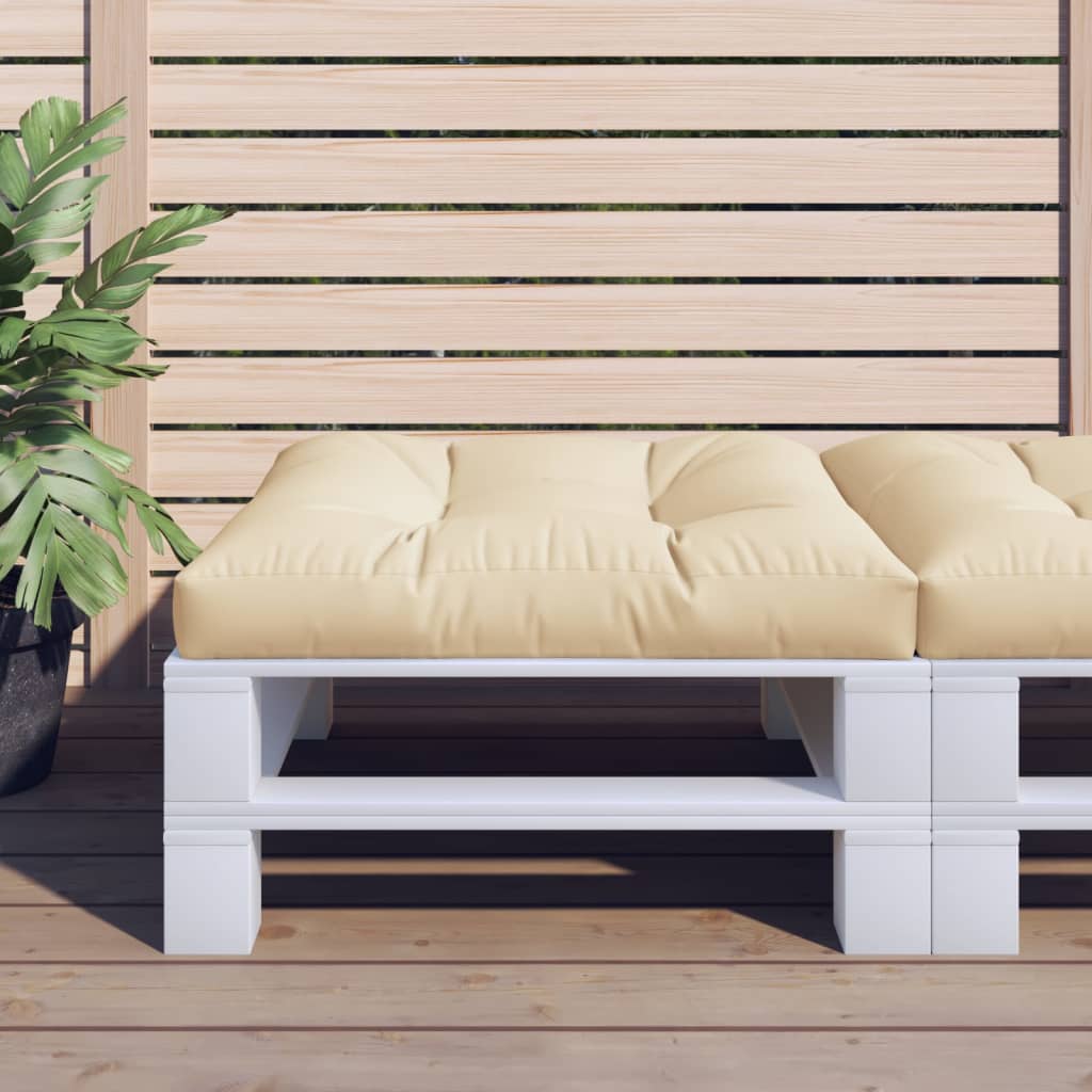 vidaXL Coussins de canapé en palette Beige 70x70x12 cm