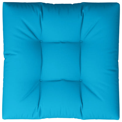 vidaXL Coussin de palette bleu 70x70x12 cm Tissu
