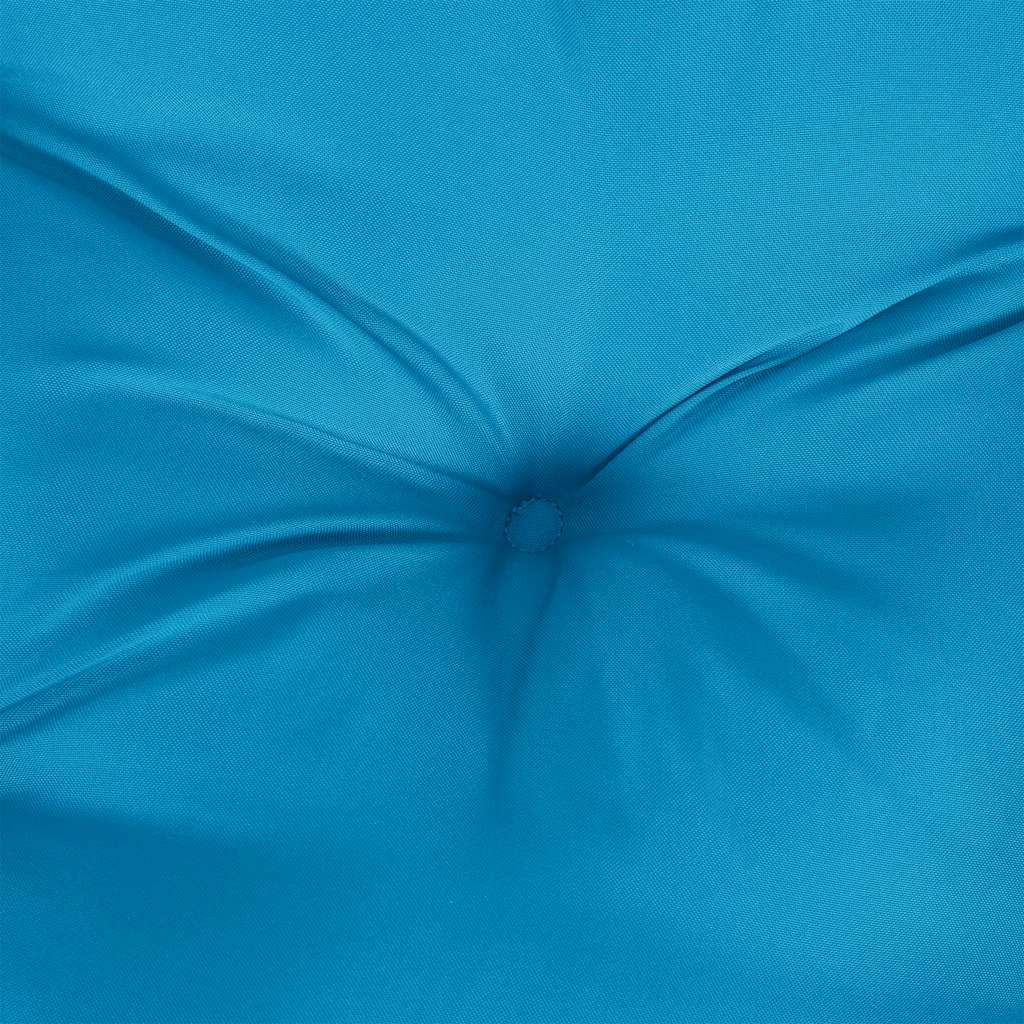 vidaXL Coussin de palette bleu 70x70x12 cm Tissu