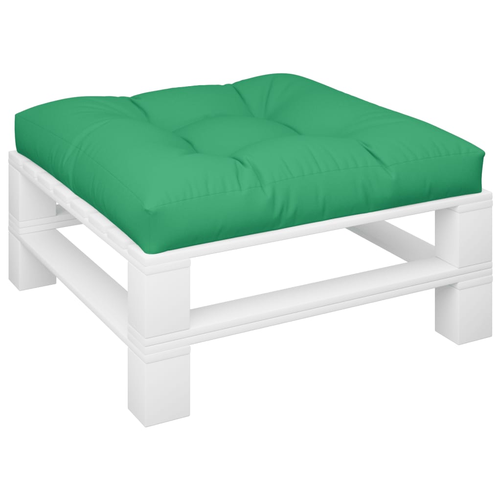 vidaXL Coussin de palette vert 70x70x12 cm Tissu