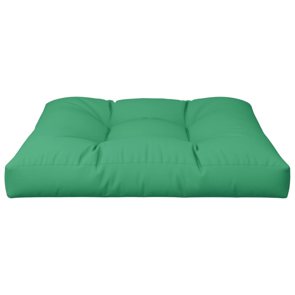 vidaXL Coussin de palette vert 70x70x12 cm Tissu