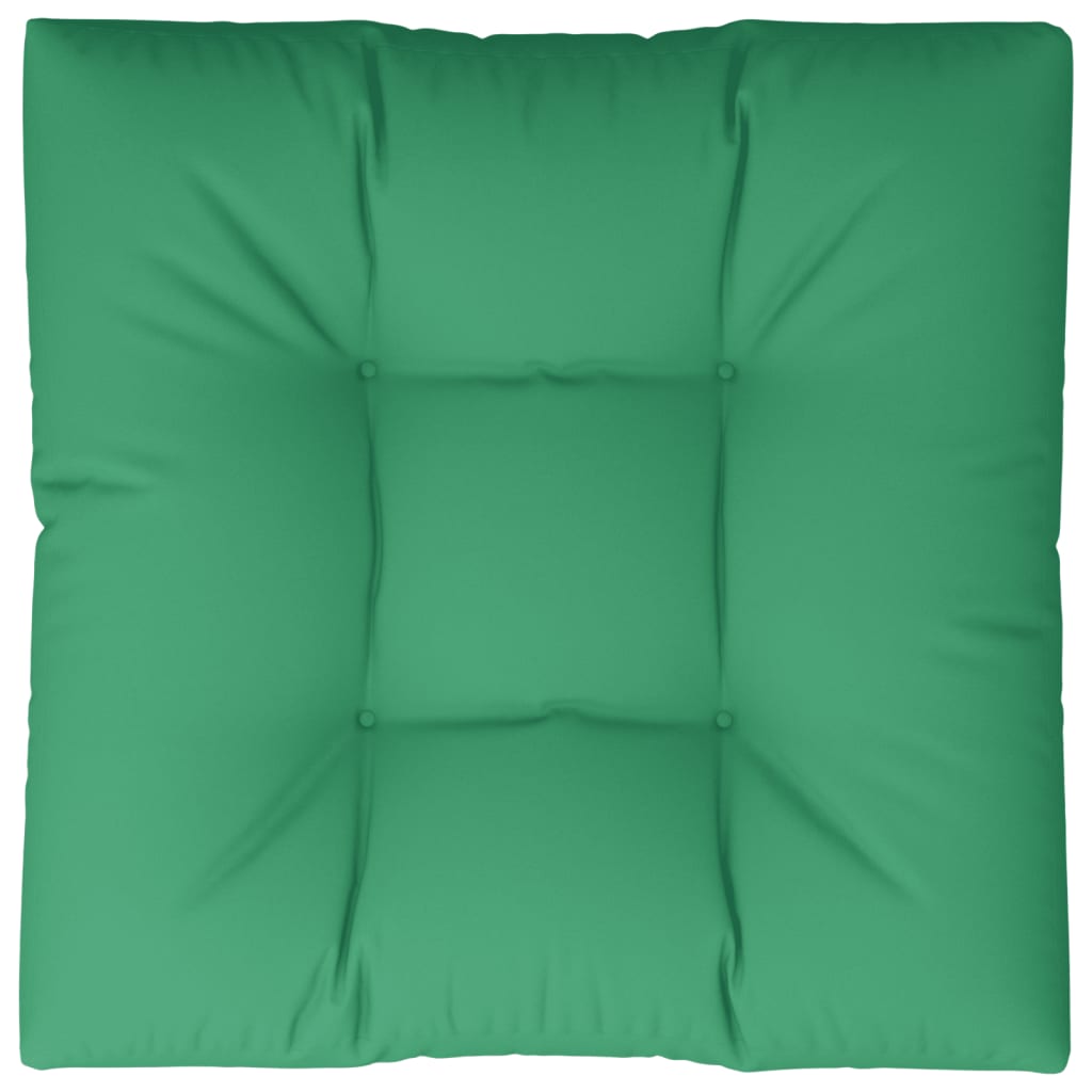 vidaXL Coussin de palette vert 70x70x12 cm Tissu