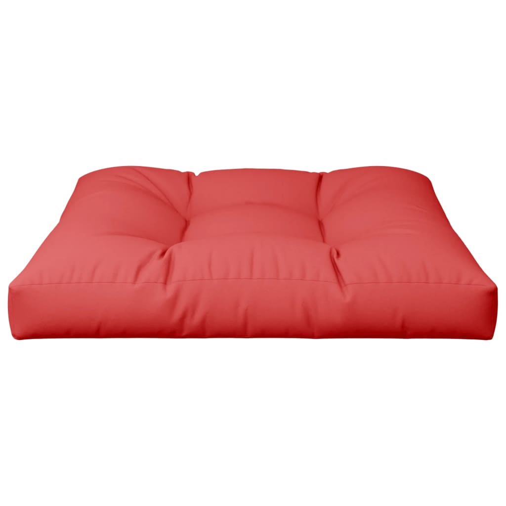 vidaXL Coussin de palette Rouge 70x70x12 cm Tissu