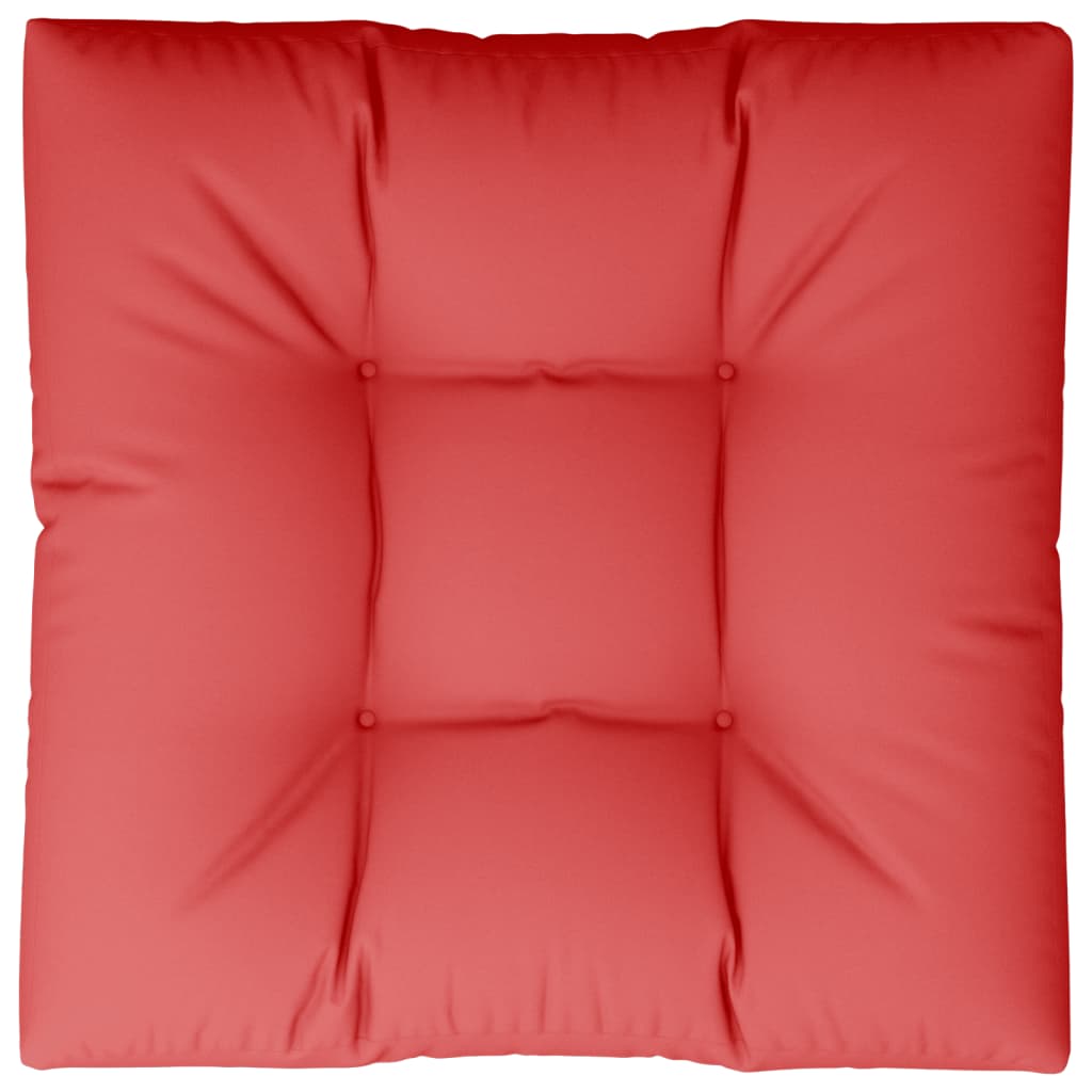 vidaXL Coussin de palette Rouge 70x70x12 cm Tissu