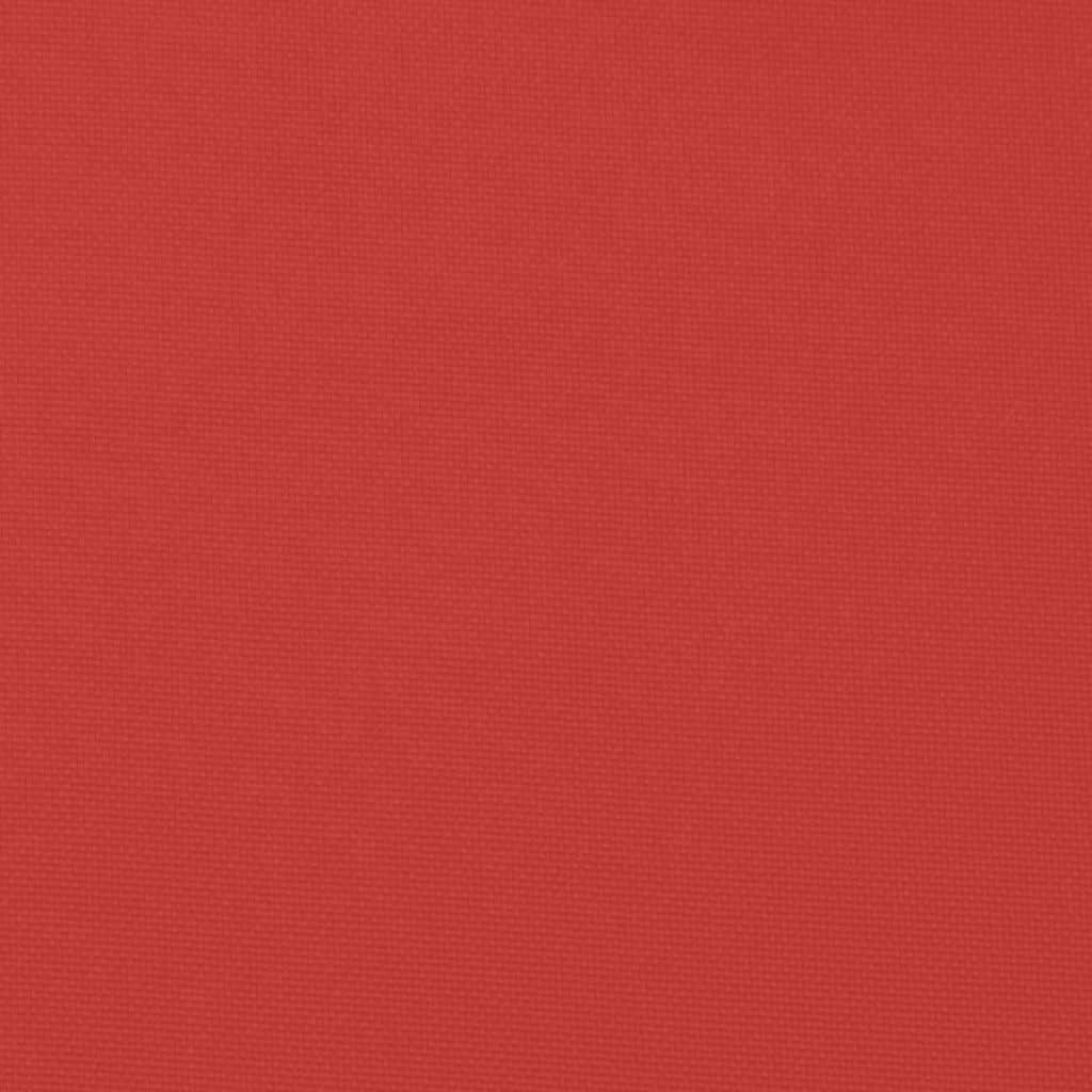 vidaXL Coussin de palette Rouge 70x70x12 cm Tissu