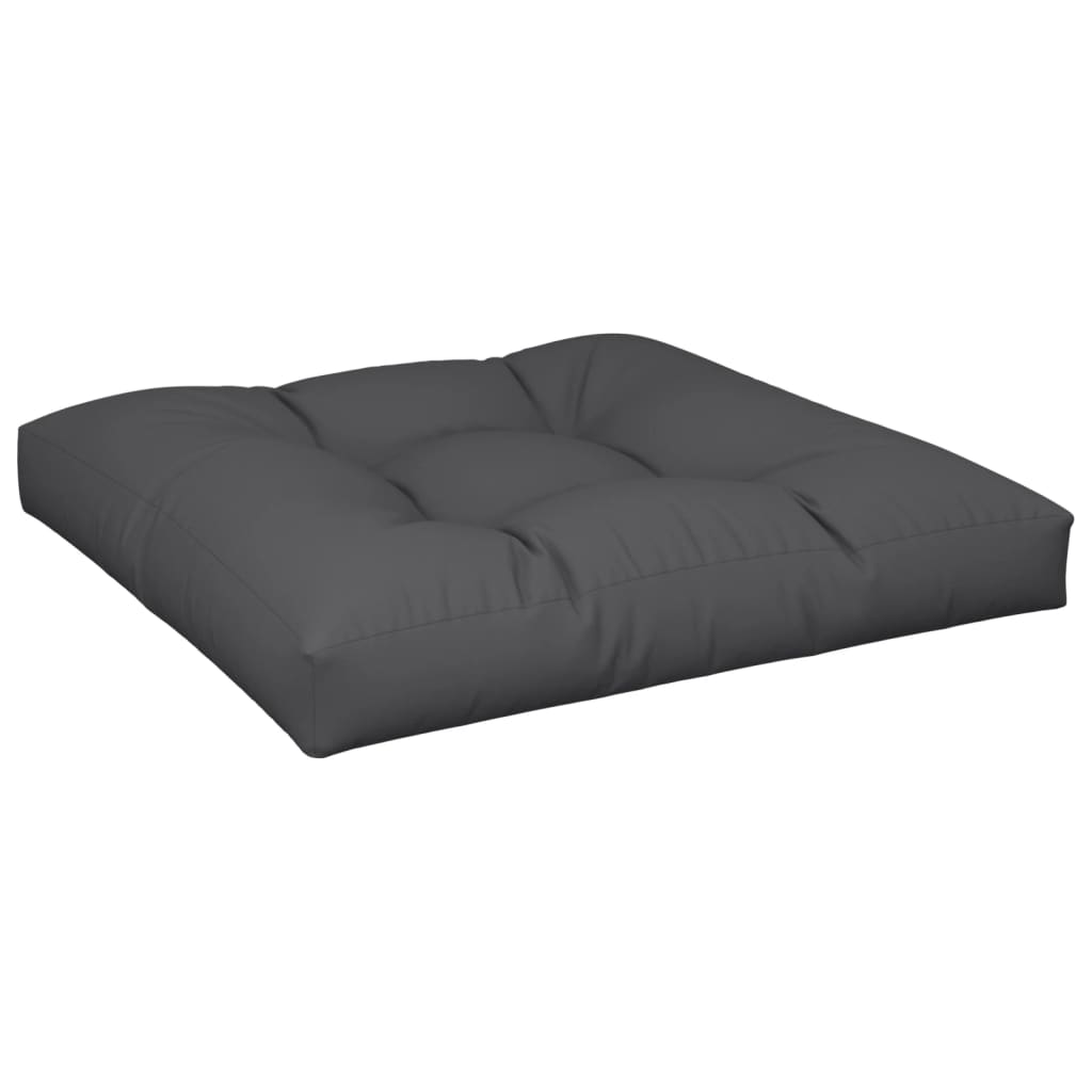 vidaXL Palettenkissen Schwarz 70x70x12 cm Stoff