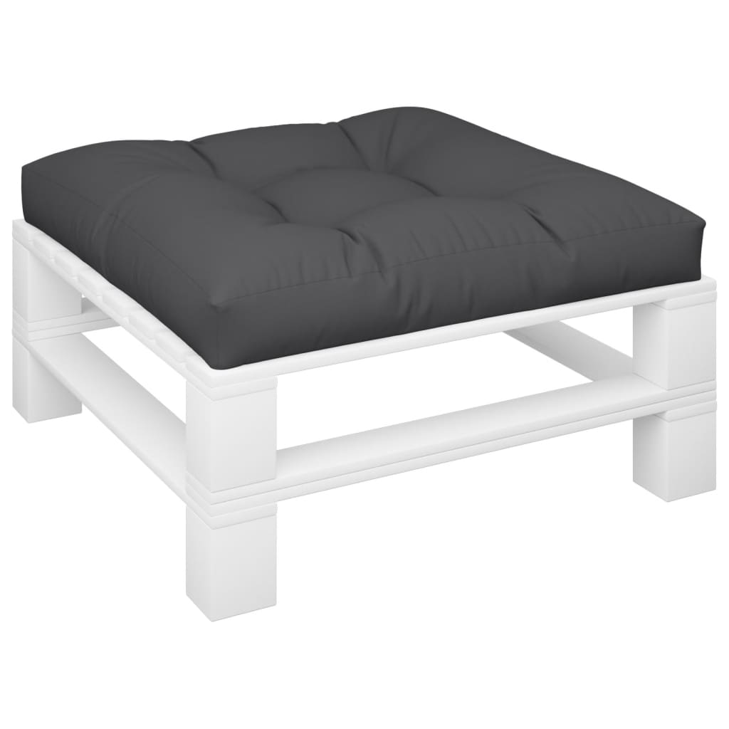 vidaXL Palettenkissen Schwarz 70x70x12 cm Stoff