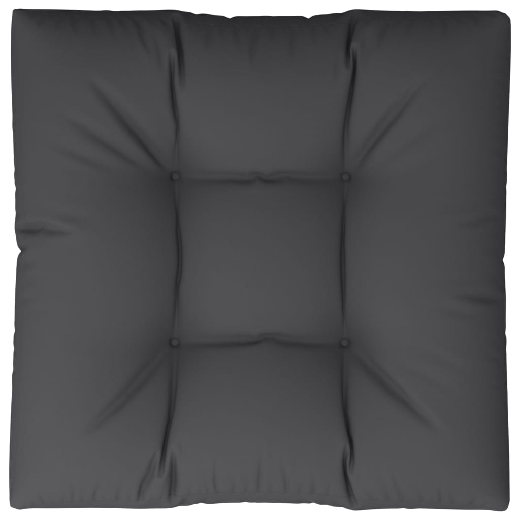 vidaXL Palettenkissen Schwarz 70x70x12 cm Stoff