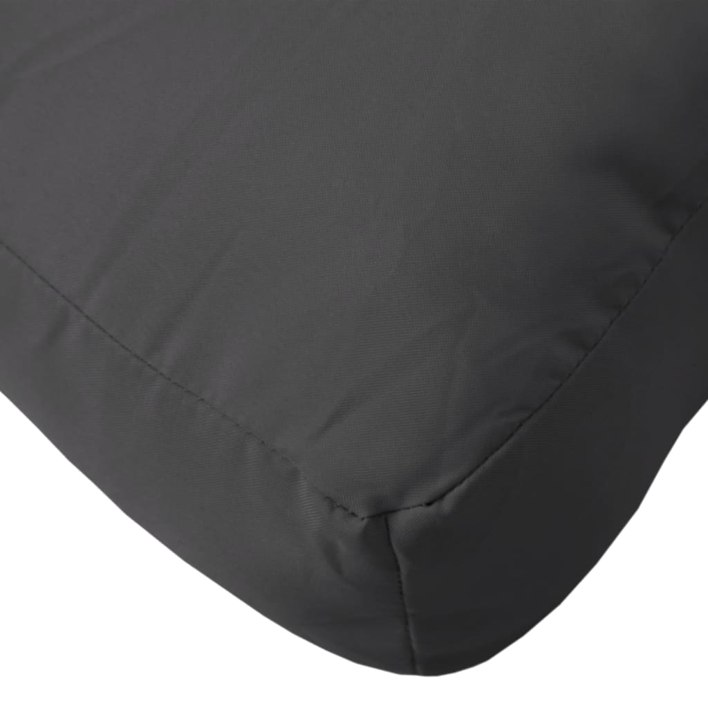 vidaXL Palettenkissen Schwarz 70x70x12 cm Stoff