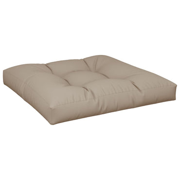 vidaXL Coussin de palette taupe 70x70x12 cm en tissu