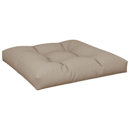 vidaXL Coussin de palette taupe 70x70x12 cm en tissu