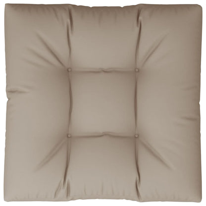 vidaXL Coussin de palette taupe 70x70x12 cm en tissu