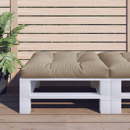 vidaXL Coussin de palette taupe 70x70x12 cm en tissu