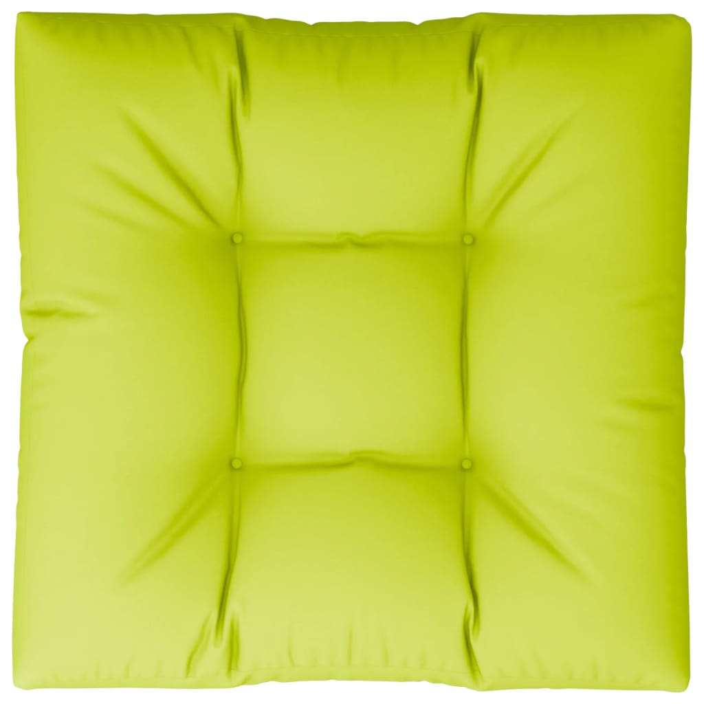 vidaXL Palettenkissen Knallgrün 70x70x12 cm Stoff