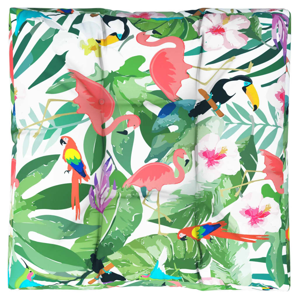 vidaXL Coussins de palette Multicolore 70x70x12 cm Tissu