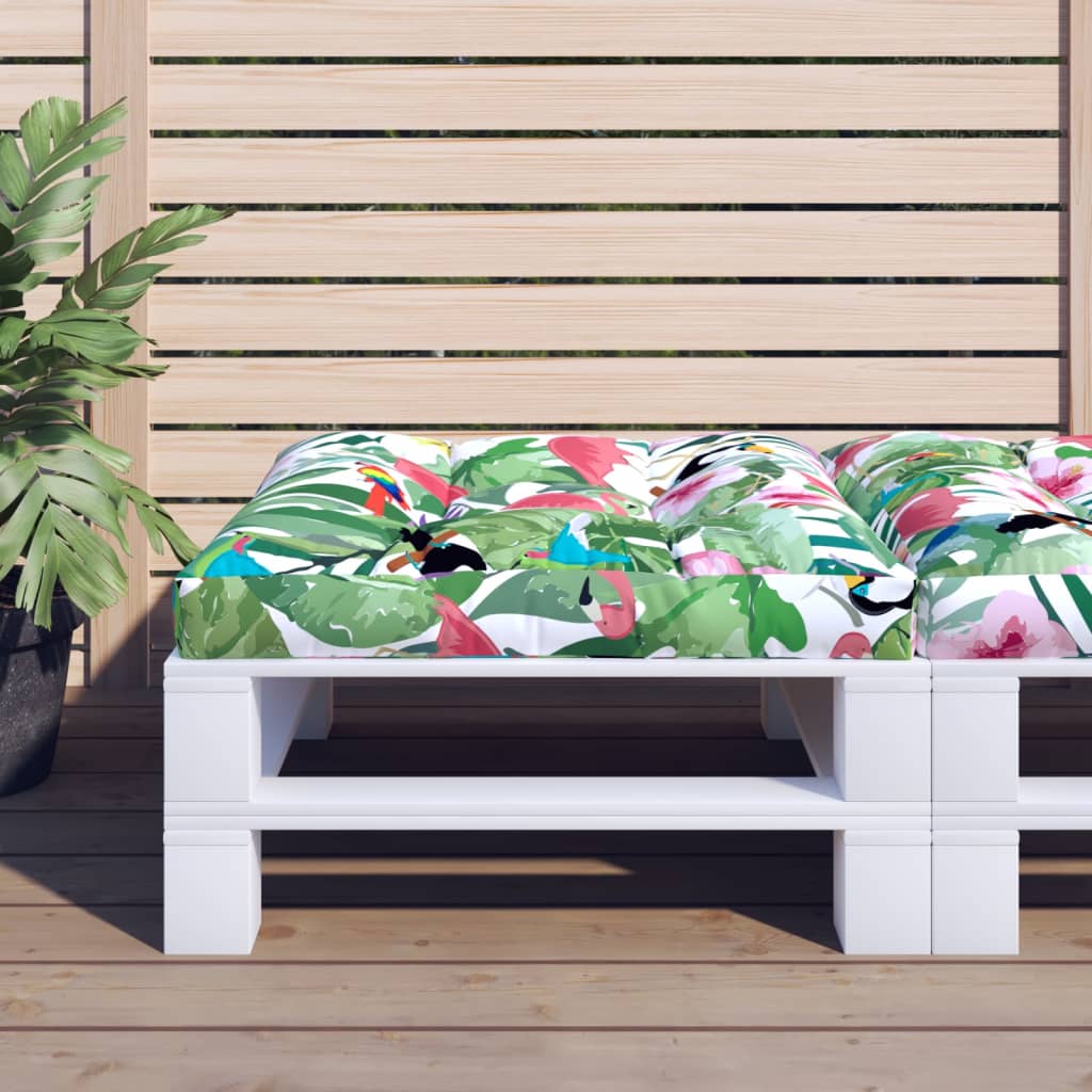 vidaXL Coussins de palette Multicolore 70x70x12 cm Tissu