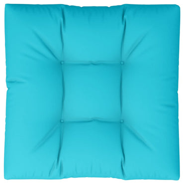 vidaXL Coussin de palette turquoise 70x70x12 cm Tissu