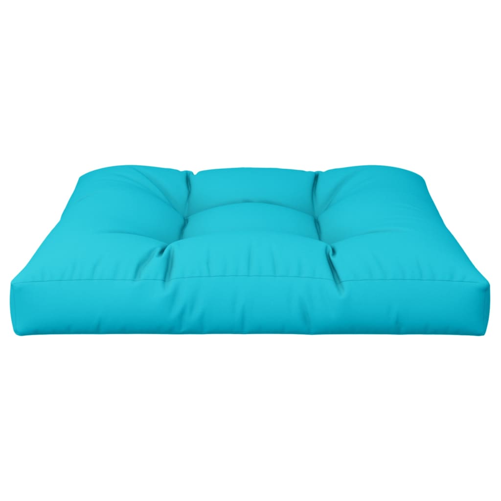 vidaXL Coussin de palette turquoise 70x70x12 cm Tissu