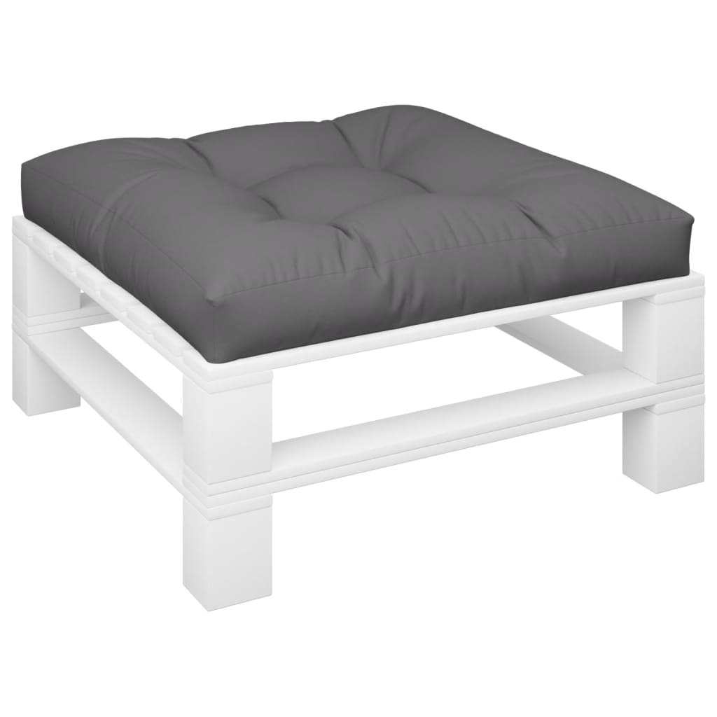 vidaXL Coussin de palette anthracite 80x80x12 cm en tissu