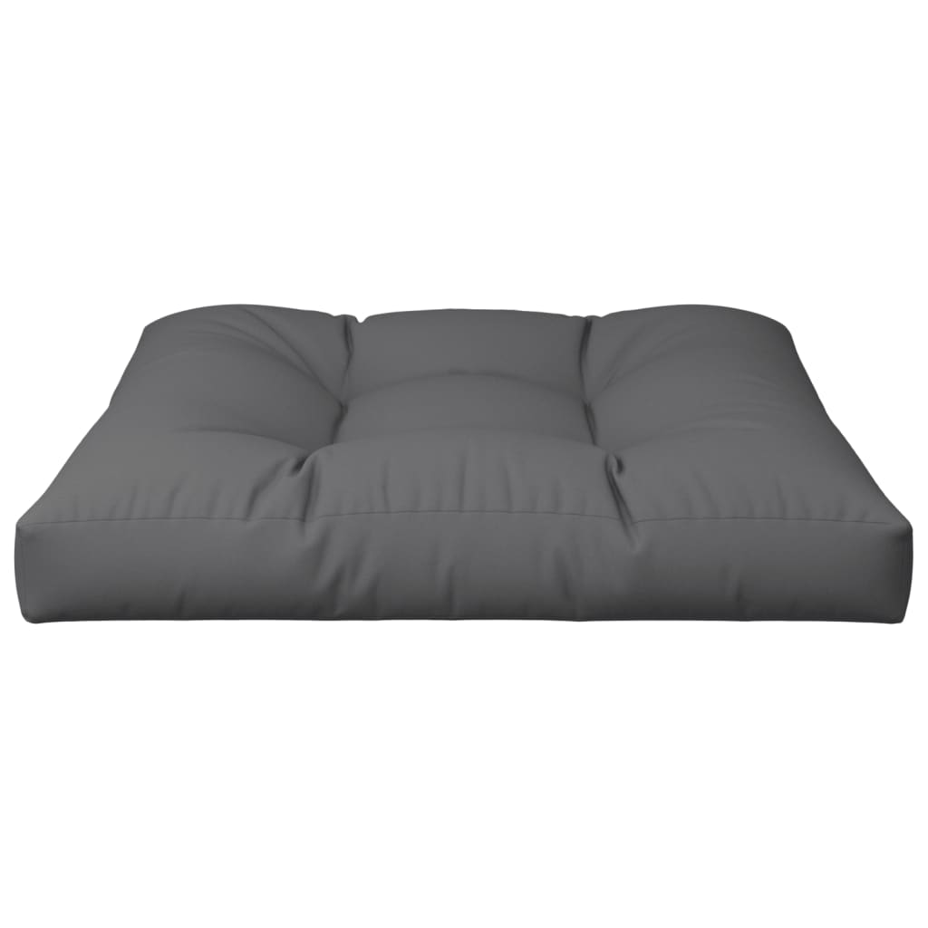 vidaXL Coussin de palette anthracite 80x80x12 cm en tissu