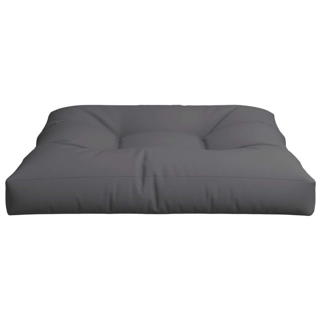 vidaXL Coussin de palette anthracite 80x80x12 cm en tissu