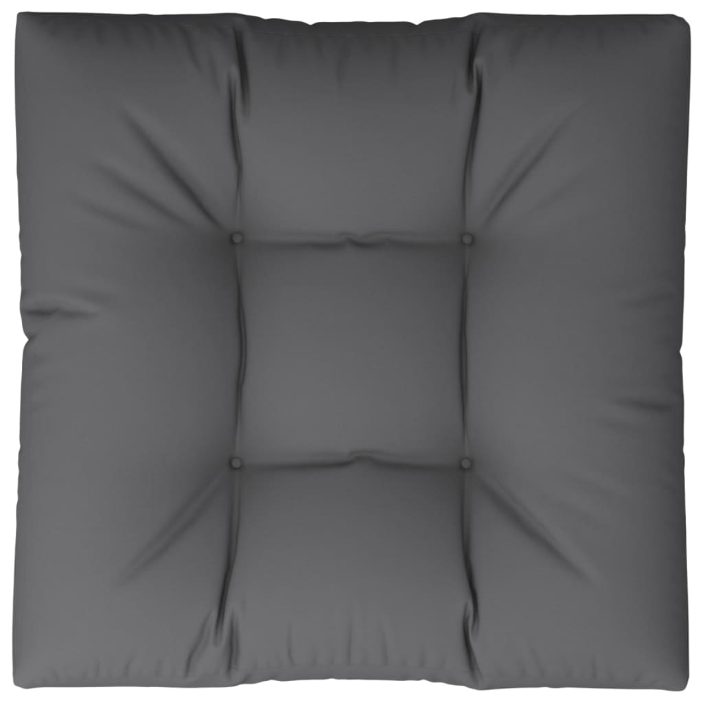vidaXL Coussin de palette anthracite 80x80x12 cm en tissu