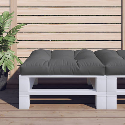 vidaXL Coussin de palette anthracite 80x80x12 cm en tissu
