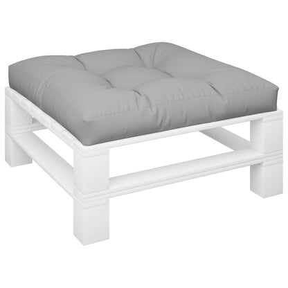vidaXL Coussin de palette gris 80x80x12 cm Tissu
