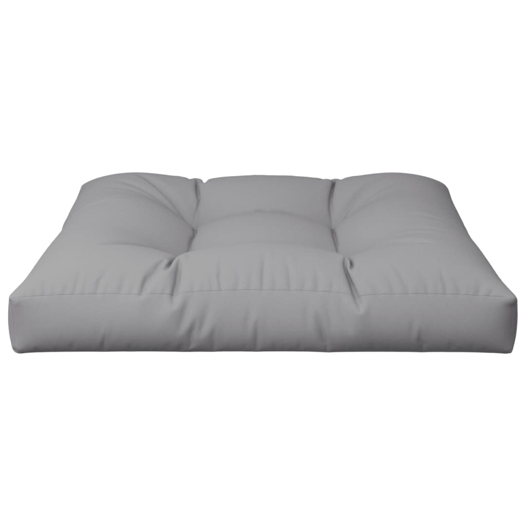 vidaXL Coussin de palette gris 80x80x12 cm Tissu