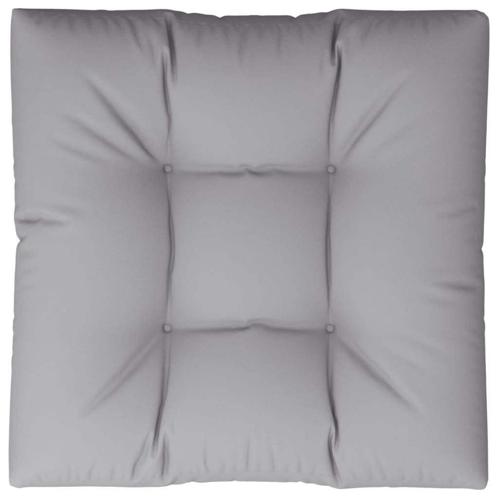 vidaXL Coussin de palette gris 80x80x12 cm Tissu