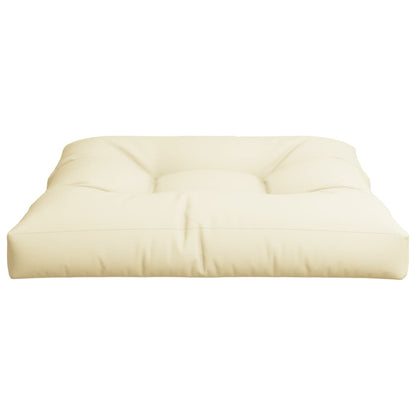vidaXL Coussin de palette Crème 80x80x12 cm Tissu