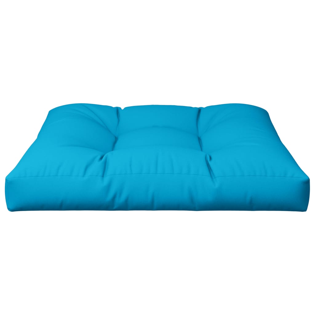 vidaXL Palettenkissen Blau 80x80x12 cm Stoff