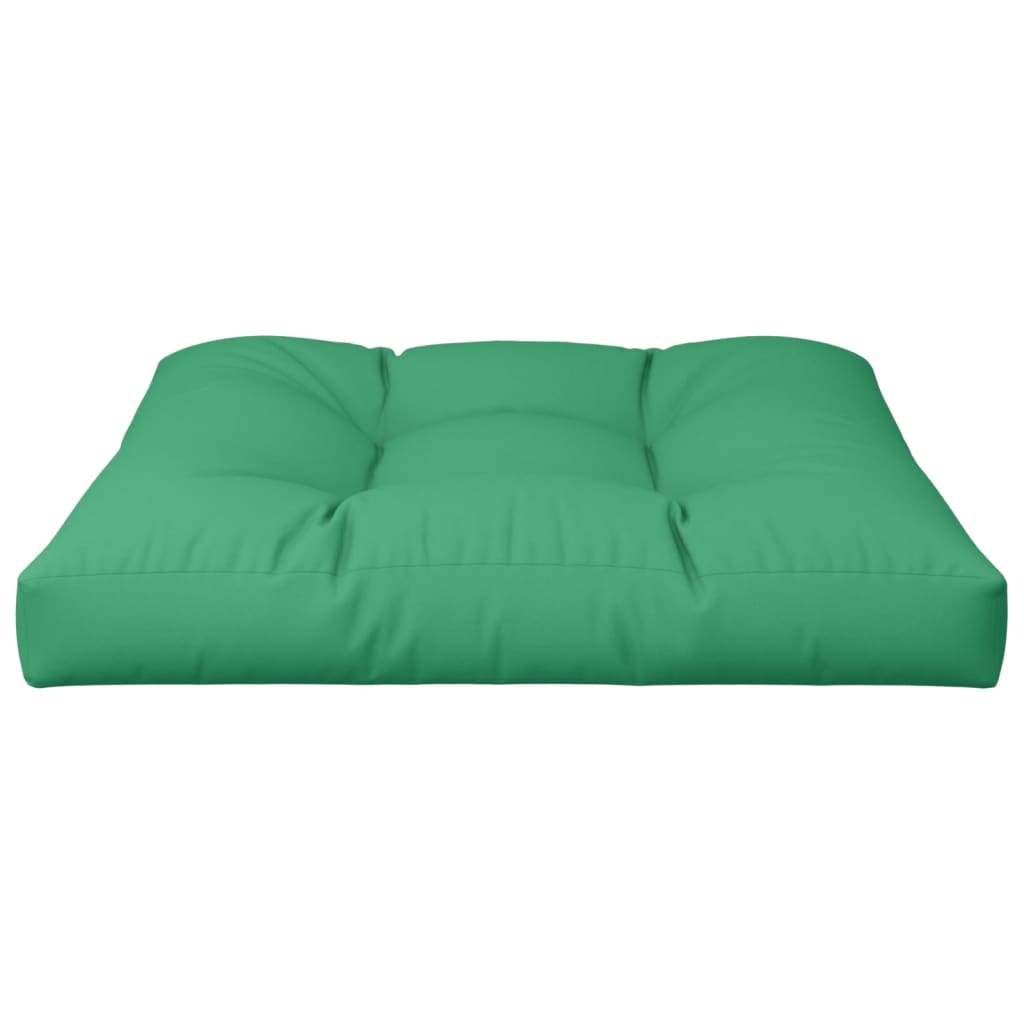 vidaXL Coussin de palette vert 80x80x12 cm Tissu