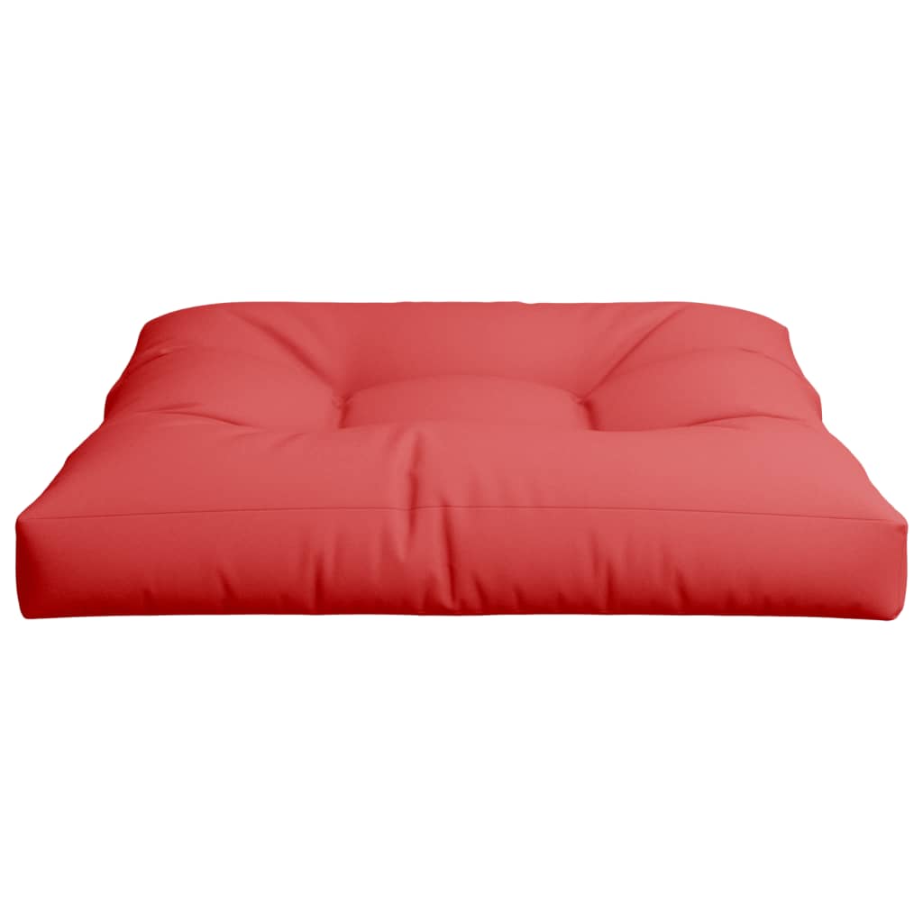 vidaXL Palettenkissen Rot 80x80x12 cm Stoff