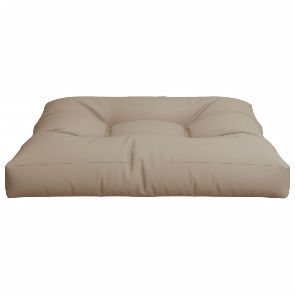 vidaXL Palettenkissen Taupe 80x80x12 cm Stoff