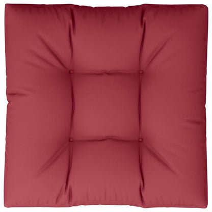 vidaXL Coussin de palette rouge bordeaux 80x80x12 cm Tissu