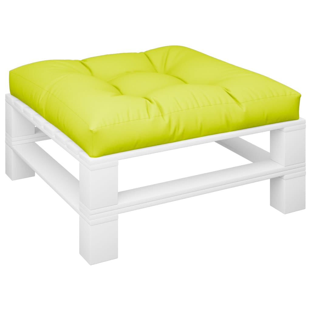 vidaXL Coussin de palette vert vif 80x80x12 cm en tissu