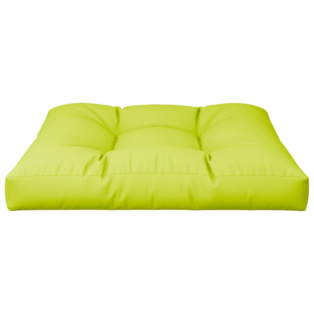 vidaXL Coussin de palette vert vif 80x80x12 cm en tissu