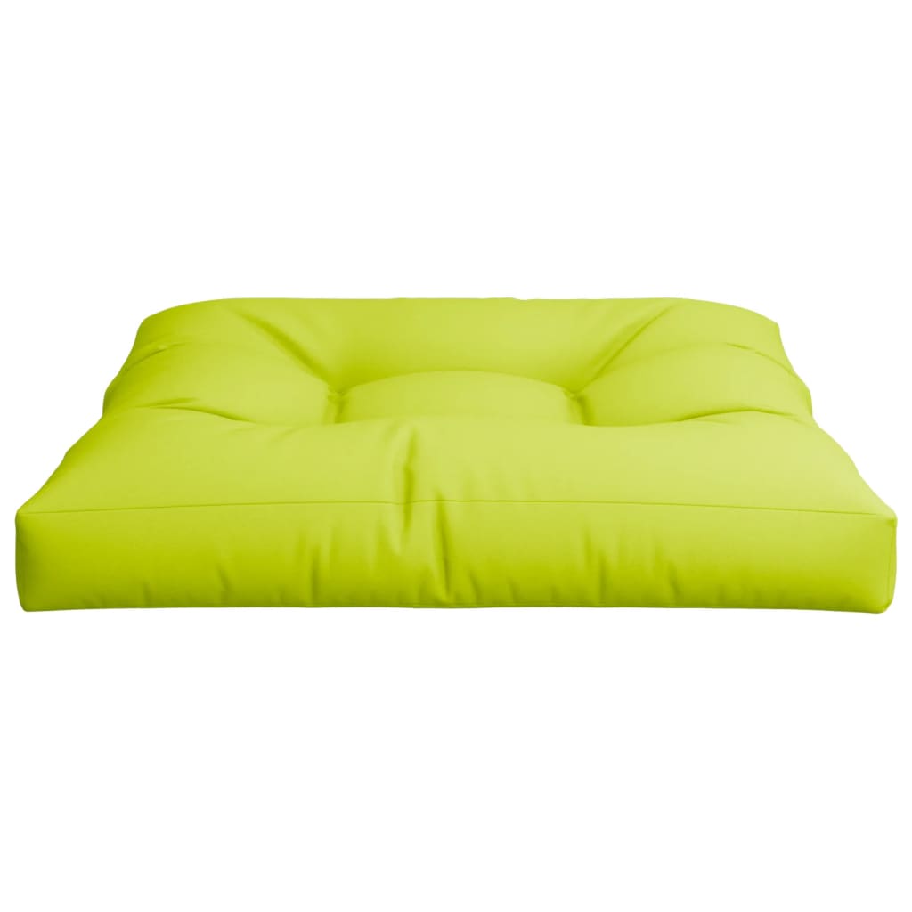 vidaXL Coussin de palette vert vif 80x80x12 cm en tissu