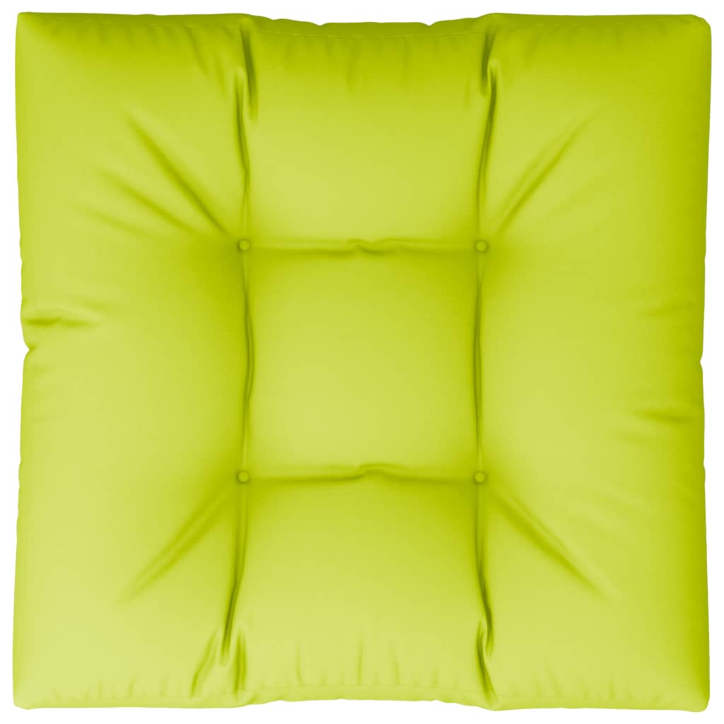 vidaXL Coussin de palette vert vif 80x80x12 cm en tissu