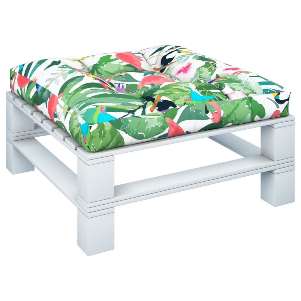 Palettenkissen Mehrfarbig 80x80x12 cm Stoff