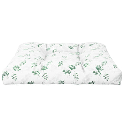 vidaXL Palettenkissen Blattmuster 80x80x12 cm Stoff