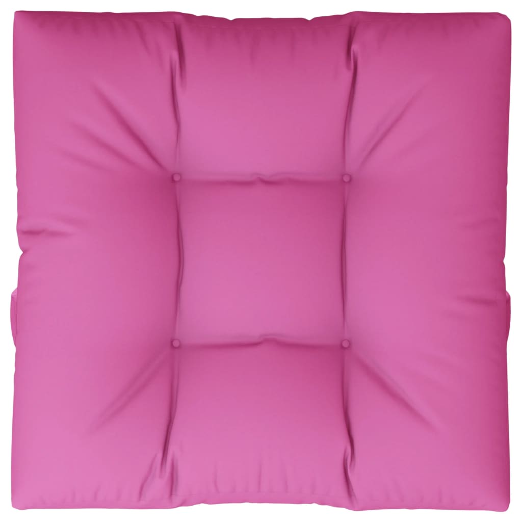 vidaXL Coussin de palette rose 80x80x12 cm Tissu