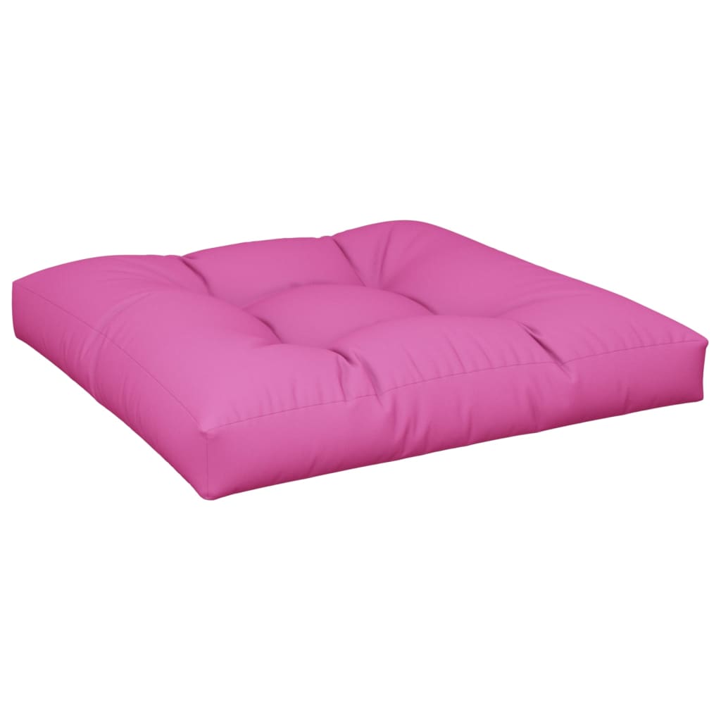 vidaXL Coussin de palette rose 80x80x12 cm Tissu