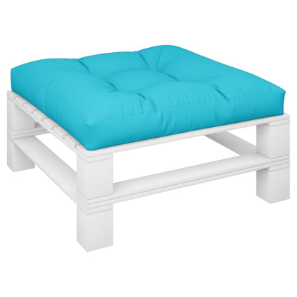 vidaXL Palettenkissen Türkis 80x80x12 cm Stoff