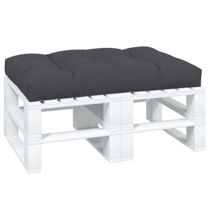 vidaXL Coussin de palette anthracite 120x80x12 cm tissu