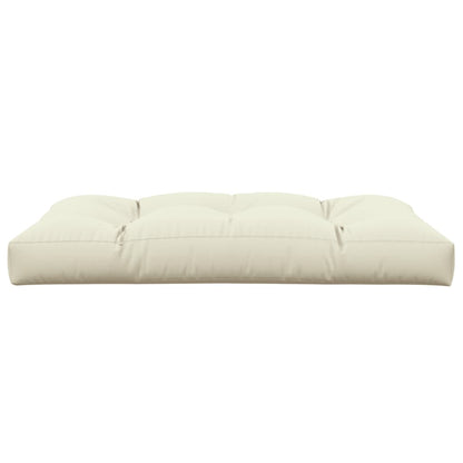 vidaXL Coussin de palette crème 120x80x12 cm tissu