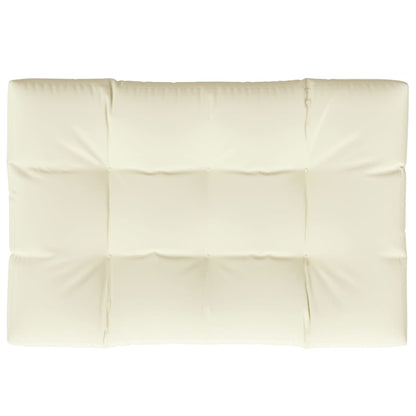 vidaXL Coussin de palette crème 120x80x12 cm tissu