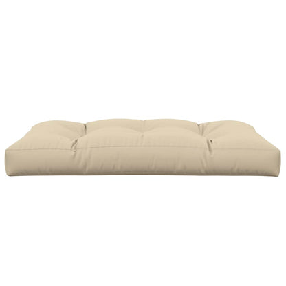 vidaXL Coussin de palette Beige 120x80x12 cm Tissu