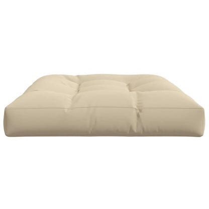 vidaXL Coussin de palette Beige 120x80x12 cm Tissu